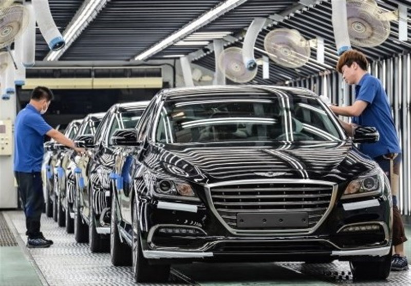 کاهش صادرات خودرو کره جنوبی برای چهارمین ماه متوالی