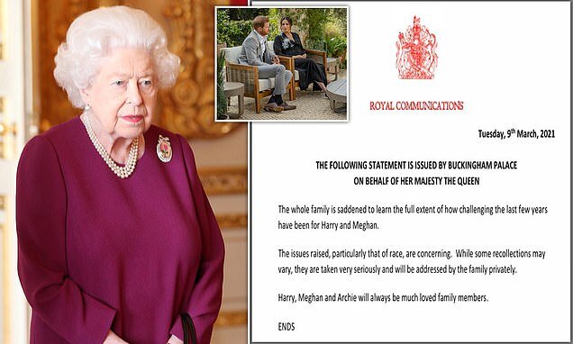 ملکه انگلیس به اظهارات مگان واکنش نشان داد