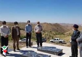 رئیس بنیاد سبزوار از گلزار شهدای روستای برگو و بنجخ بازدید کرد