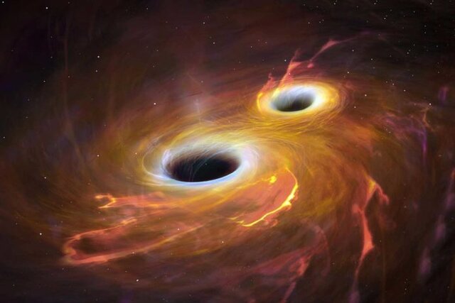 ثبت ادغام دو سیاه‌چاله توسط تلسکوپ‌ها