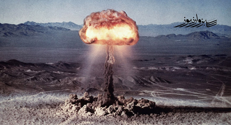 آمریکا در صحرای نوادا، با جنگنده اف-۳۵ بمب اتمی آزمایش کرد