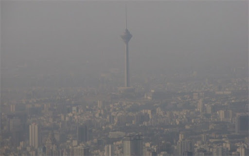 امشب مرز آلودگی هوا در تهران از قرمز فراتر رفت