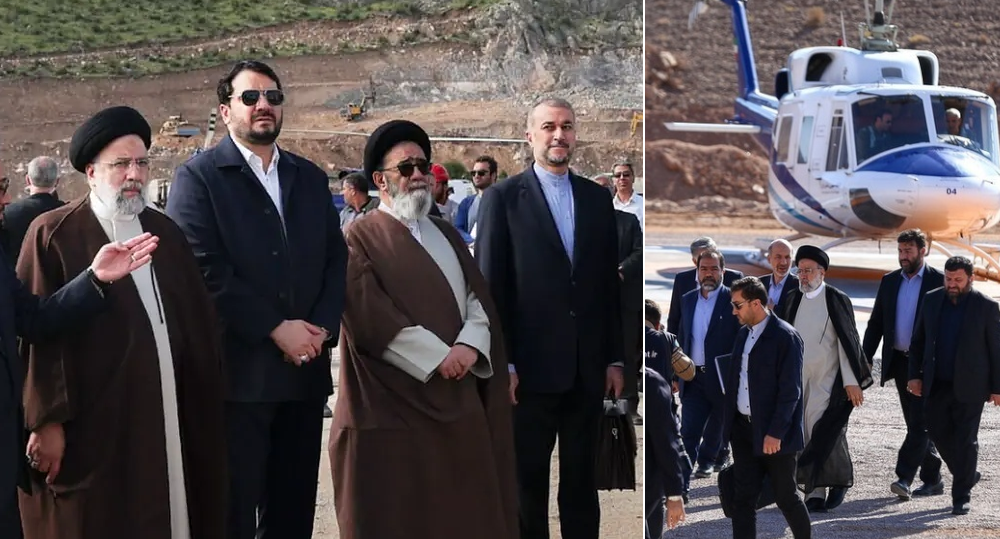 شهادت رییس جمهور و همراهانش در حادثه سقوط هلیکوپتر