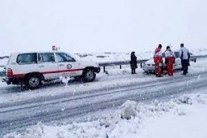 امدادرسانی به ۱۸۶۷ نفر گرفتار برف و کولاک در ۷۲ ساعت گذشته